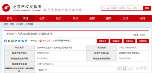 京東方旗下科技公司增資項目掛牌北交所，聚焦計算機軟硬件及輔助設備領域